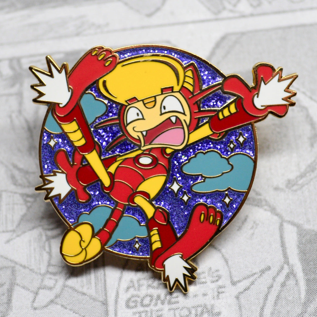 [Pokevengers] Iron Meowth Enamel Pin